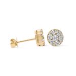 Diamond Earrings 1.11 ct. 10K Yellow Gold