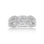 Fancy Diamond Engagement Ring 0.61 ct. 14k White Gold