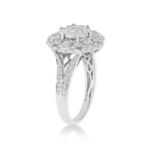 Diamond Engagement Ring Antique Style 1.26 ct. 14k White Gold