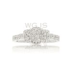 Diamond Engagement Ring 0.49 ct. 14k White Gold