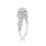 Fancy Diamond Engagement Ring 1.05 ct. 14k White Gold