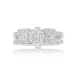 Fancy Diamond Engagement Ring 1.26 ct. 14k White Gold