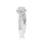 Fancy Diamond Engagement Ring 0.94 ct. 14k White Gold