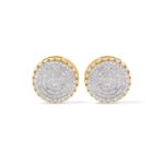 Round Diamond Earrings 0.52 ct. 10k Yellow Gold