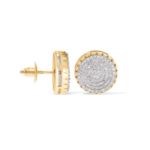 Round Diamond Earrings 0.52 ct. 10k Yellow Gold