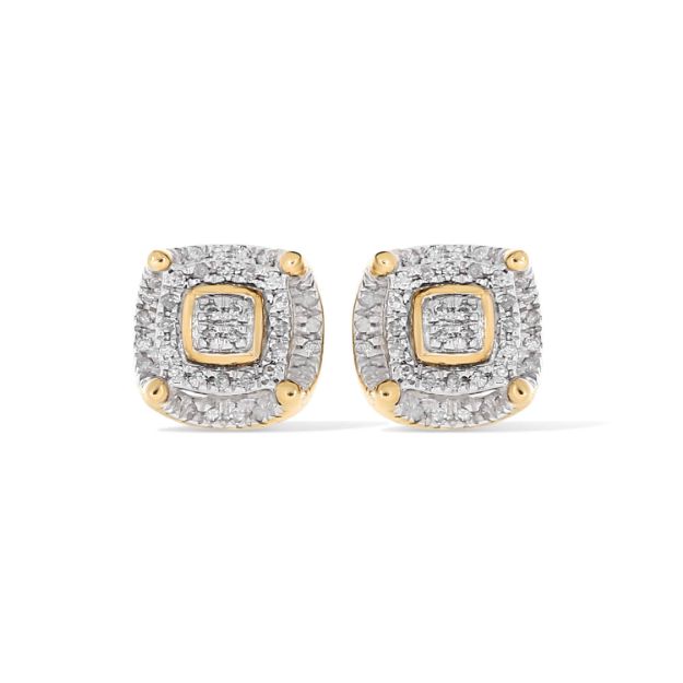 Diamond Earrings 0.14 ct. 10k Yellow Gold