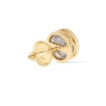 Round Halo Diamond Earrings 0.18 ct. 10k Yellow Gold