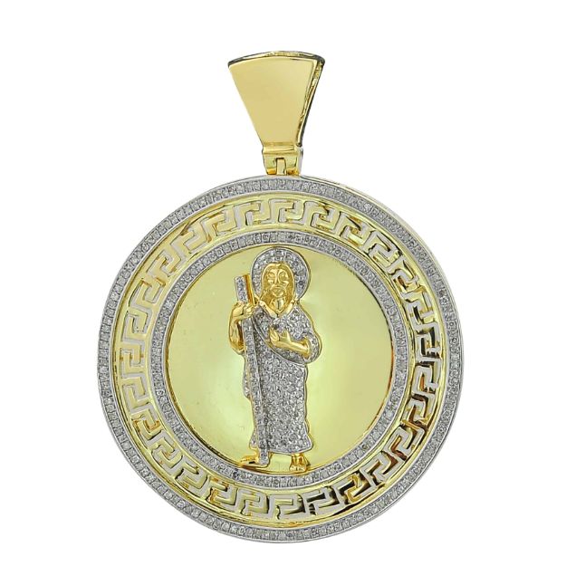 Saint Jude Pendant 0.83 ct. 10K Yellow  Gold