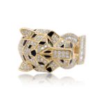 Diamond Jaguar Ring 1.75 ct. 14K Yellow Gold