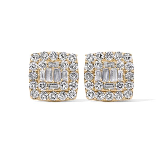 Diamond Earrings 1.14 ct. 10K Yellow Gold