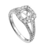 Diamond Ring 0.89 ct. 14K White Gold