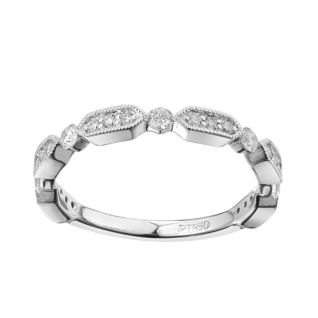 Diamond Ring  0.329 ct. Platinum 950