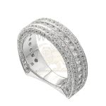 Diamond Ring-Band Channel  2.54 ct. 14K White Gold