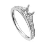 Diamond Ring  0.68 ct. 14K White Gold 		