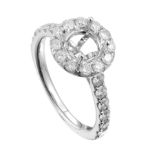 Diamond Ring  0.93 ct. 10K White Gold