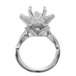 Diamond Engagement Ring Mounting 1.26 ct. 14K White Gold