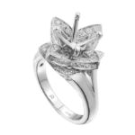 Diamond Engagement Mounting Ring  0.75 ct. 14K White Gold