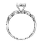 Diamond Ring  0.10 ct.14K White Gold 		