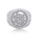 Diamond Ring 6.70 ct. 14K White Gold