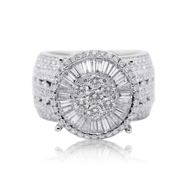 Diamond Ring 5.26 ct. 14K White Gold