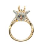 Diamond Engagement Mounting Ring   0.85 ct. 14K Rose Gold