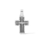 Diamond Cross Pendant 1.97 ct. 10K White Gold