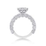 Diamond Attached Engagement and Band Ring 6.65 ct. 14K White Gold