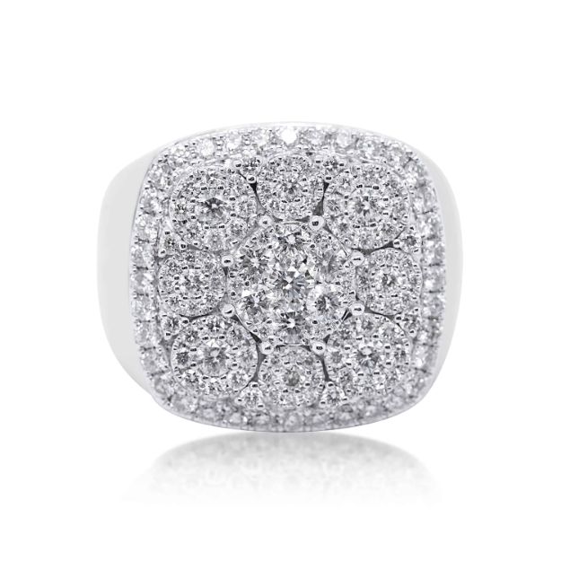 Diamond Ring 3.03 ct. 14K White Gold