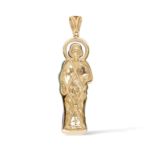 Diamond St. Jude Pendant 1.25 ct. 10K Yellow Gold