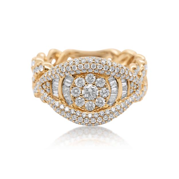 Diamond Ring 2.35 ct. 14K Yellow Gold