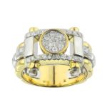 Diamond Ring  1.05 ct. 10K 2Tone Yellow & White Gold