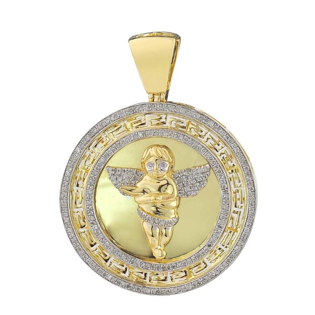 Diamond Angel Pendant  0.60 ct. 10K Yellow Gold