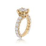 Diamond Ring 4.15 ct. 14K Yellow Gold