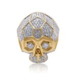 Diamond Monkey Head Ring 2.57 ct. 10K Yellow Gold