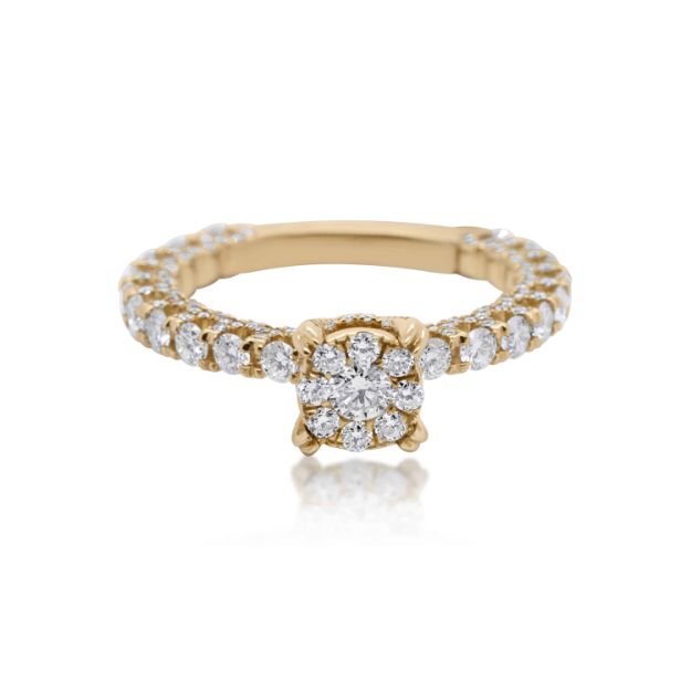 Diamond Ring 1.45 ct. 14K Yellow Gold